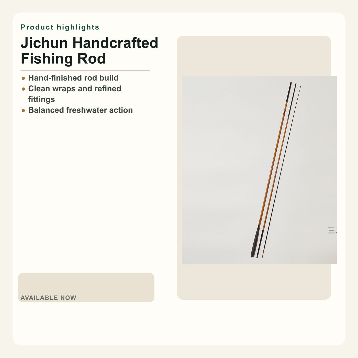 Jichun Handcrafted Fishing Rod English no-price product image 02